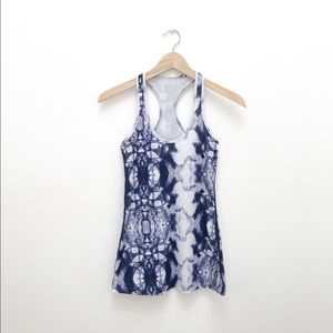 Lululemon Tank Tie Dye Indigo Rorschach Test